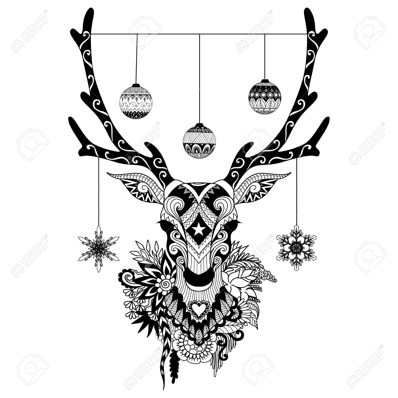 Featured image of post Art Deer Head Design