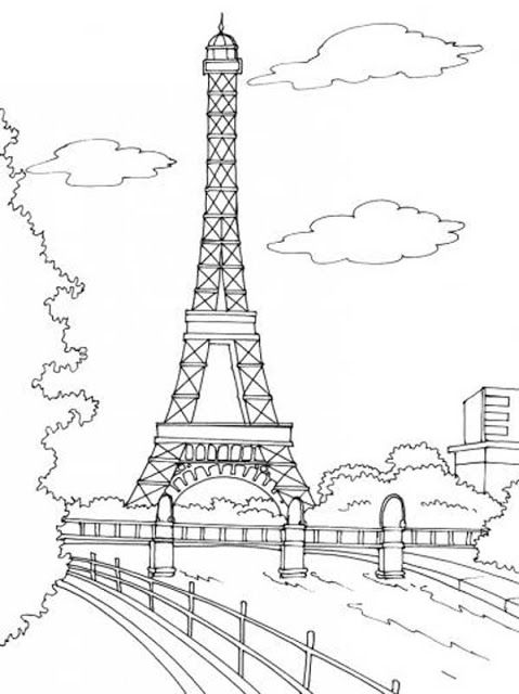 Featured image of post Disegno Torre Eiffel Da Colorare