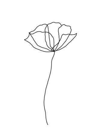 Featured image of post Minimalist Simple Line Art Flowers