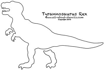 Featured image of post T Rex Stencil Dinosaur Outline