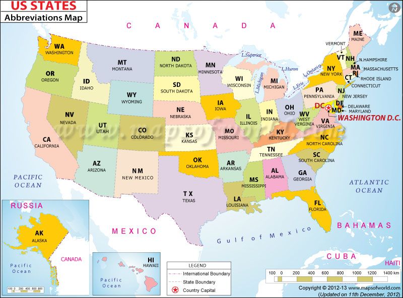 Featured image of post Us States Labeled With Abbreviations