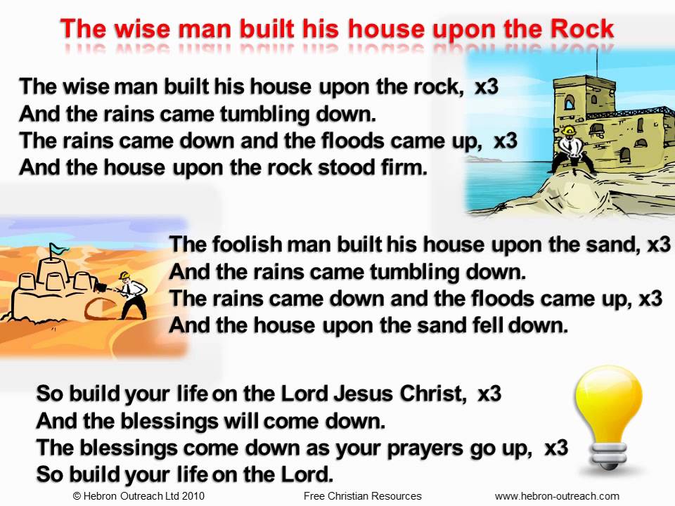 Featured image of post Wise Man Built His House On The Rock Lyrics